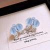 Butterfly Flower Rhinestone Enamel Pearl Earrings - 2025 Women's Light Luxury Stud Accessories