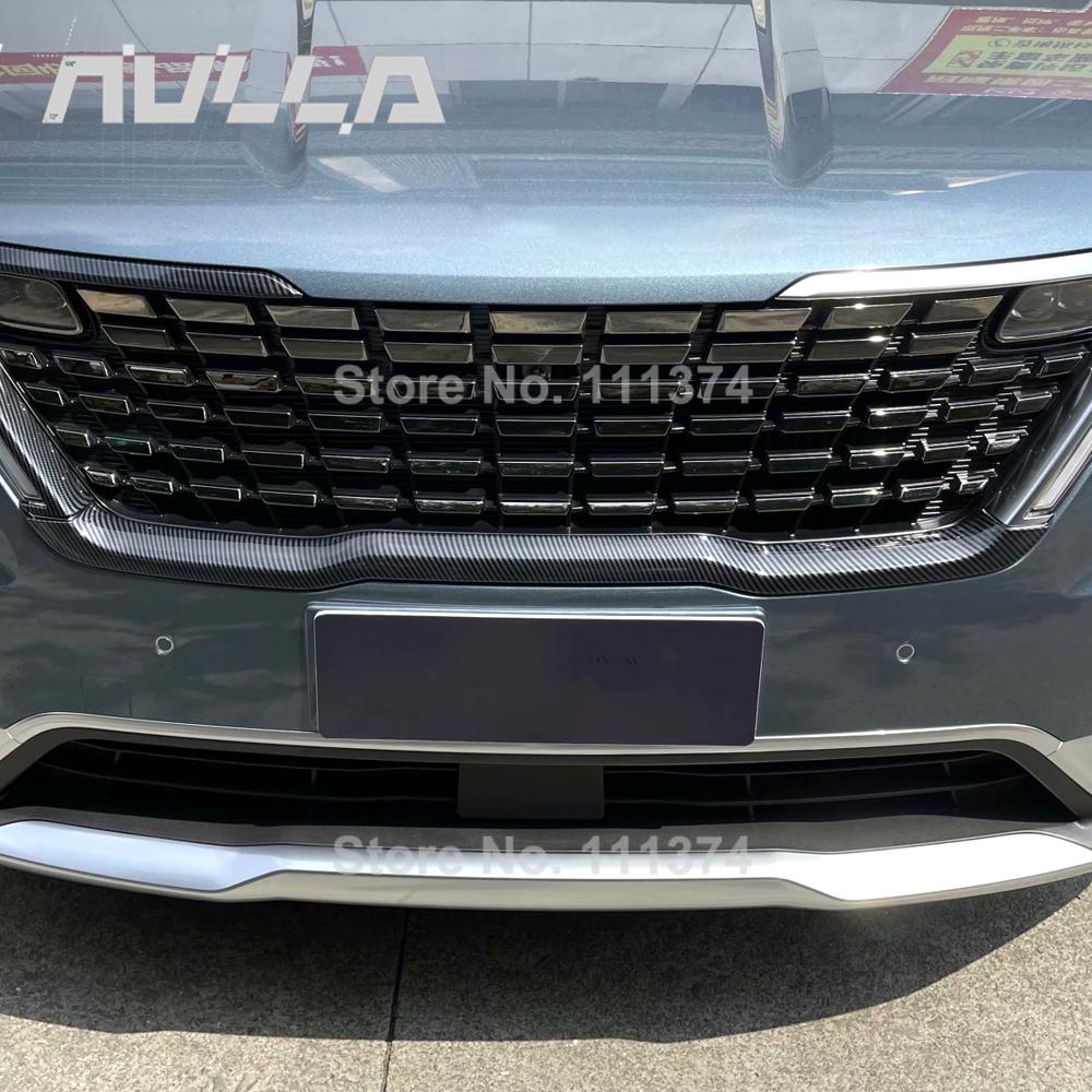 

Для Kia Carnival KA4 2022 передняя центральная сетчатая решетка, накладка на решетку, украшение, автомобильные аксессуары, экстерьер