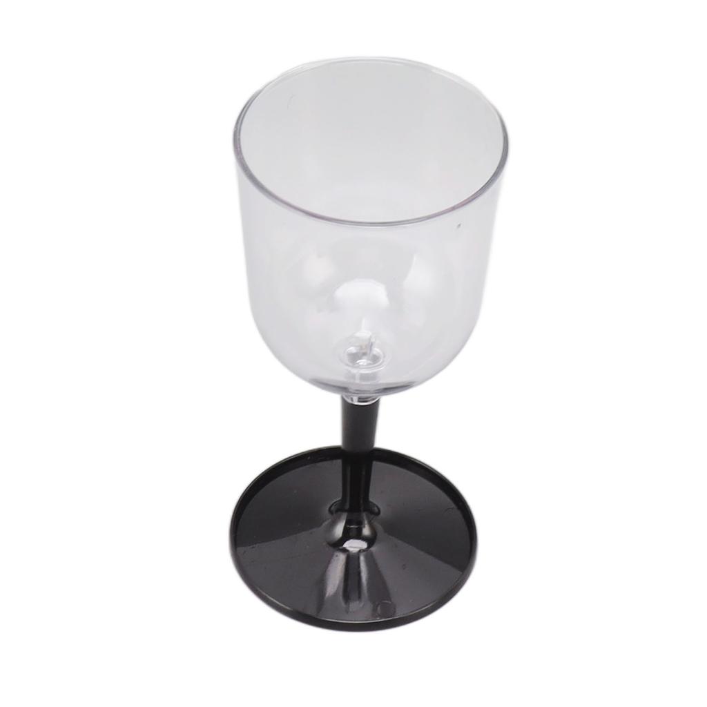 Portable Collapsible Wine Glass Shatterproof Clear Detachable Plastic Wine Glasses for Outdoor Camping Travel
