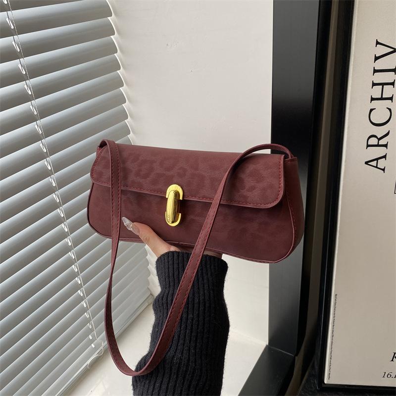 Leopard Print Bag Women's Bag 2025 New Trend Casual Portable Small Square Bag European and American Fashion Women's Shoulder Messenger Bag