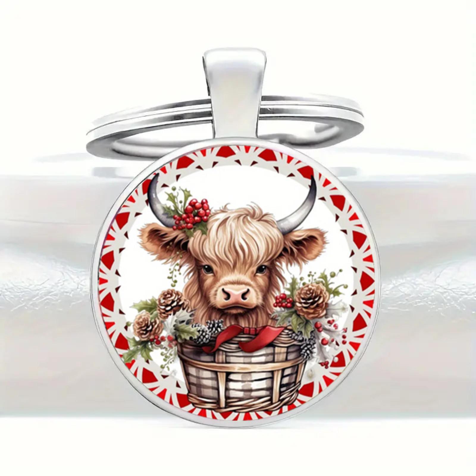 

Модний сплавний брелок-підвіска Кругле металеве кільце для ключів One Size