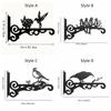 Creative Vintage Metal Plant Hanger Heavy-Duty Wall-Mounted Bird Design Hangers Rust-Resistant Decorative Hooks For Bird Feeder