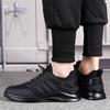 Fashion Sports Shoes Men's Shoes 2025 Spring and Autumn New Leather Waterproof and Odor Proof Casual Shoes Versatile Black Running