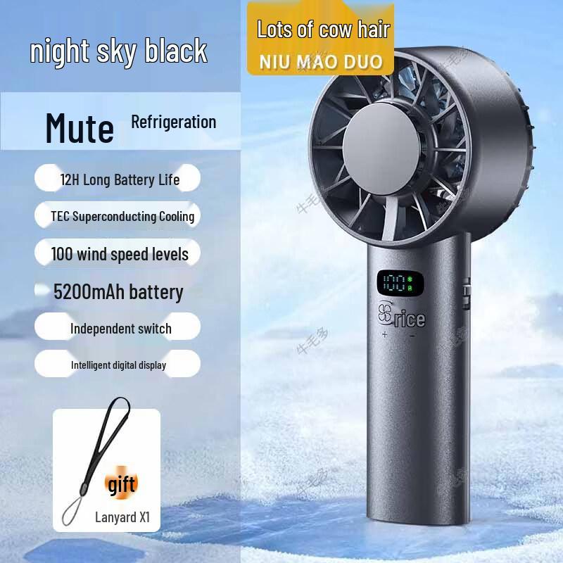 Portable Ice Compress Handheld Cooling Fan