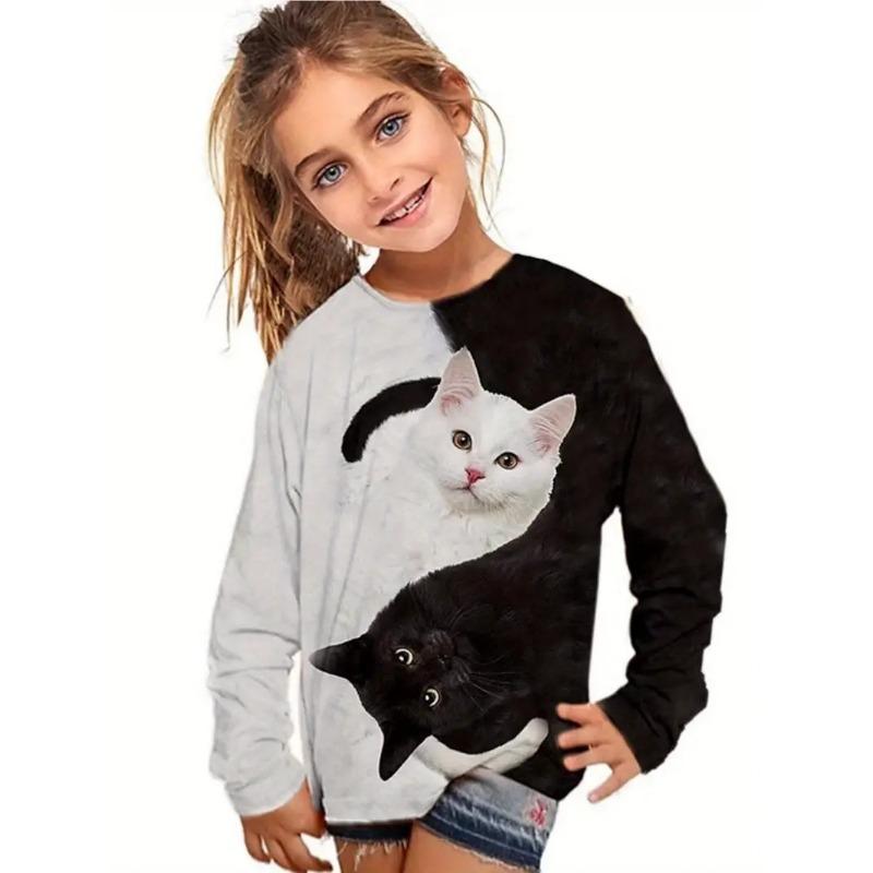 Children's Sweatshirt Autumn New Style Loose and Western Style Children's Spring and Autumn Cartoon Round Neck Sweatshirt RA02