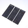 Waterproof Korean Keyboard Sticker 5Pcs Set PVC Material Decal Reusable for Laptop Desktop PC For Multilingual Users