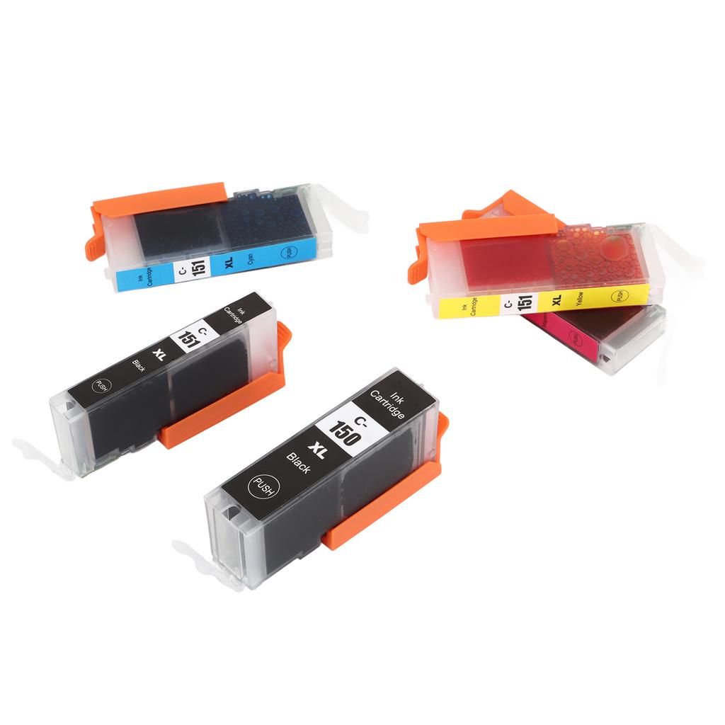 Ink Cartridge Set 150 151 Smooth Output Ink Cartridge Combo for PIXMA MG5410 MG5510 MG5610 MG6310 BK BK C M Y