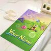 Custom 1Pc Sunny Adventure Green Hills Flannel Personalized Rug Non Slip Floor Mat Soft Carpet for Living Bedroom Office Home Decor Gift