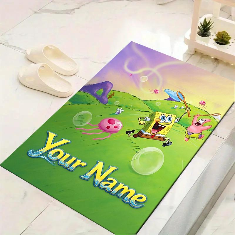 Custom 1Pc Sunny Adventure Green Hills Flannel Personalized Rug Non Slip Floor Mat Soft Carpet for Living Bedroom Office Home Decor Gift