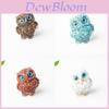 Crystal Resin Owl Figurine For Home Office Decor Gift For Friends And Family