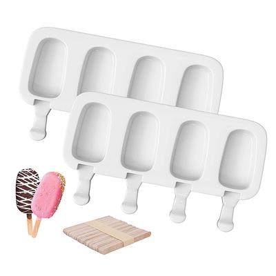 4 Cell Silicone Mold Ice Cream Mold Ice Tray Mold Popsicle Mold DIY Ice Cream Mould Ice Pop Maker Mould Ice Cube Tray Ice Mold