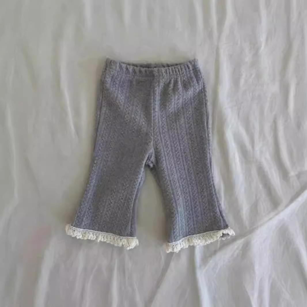 

Кружевные леггинсы для девочек - Новая осенняя мода 2025, Детская одежда в корейском стиле, Детские длинные брюки 100 cm