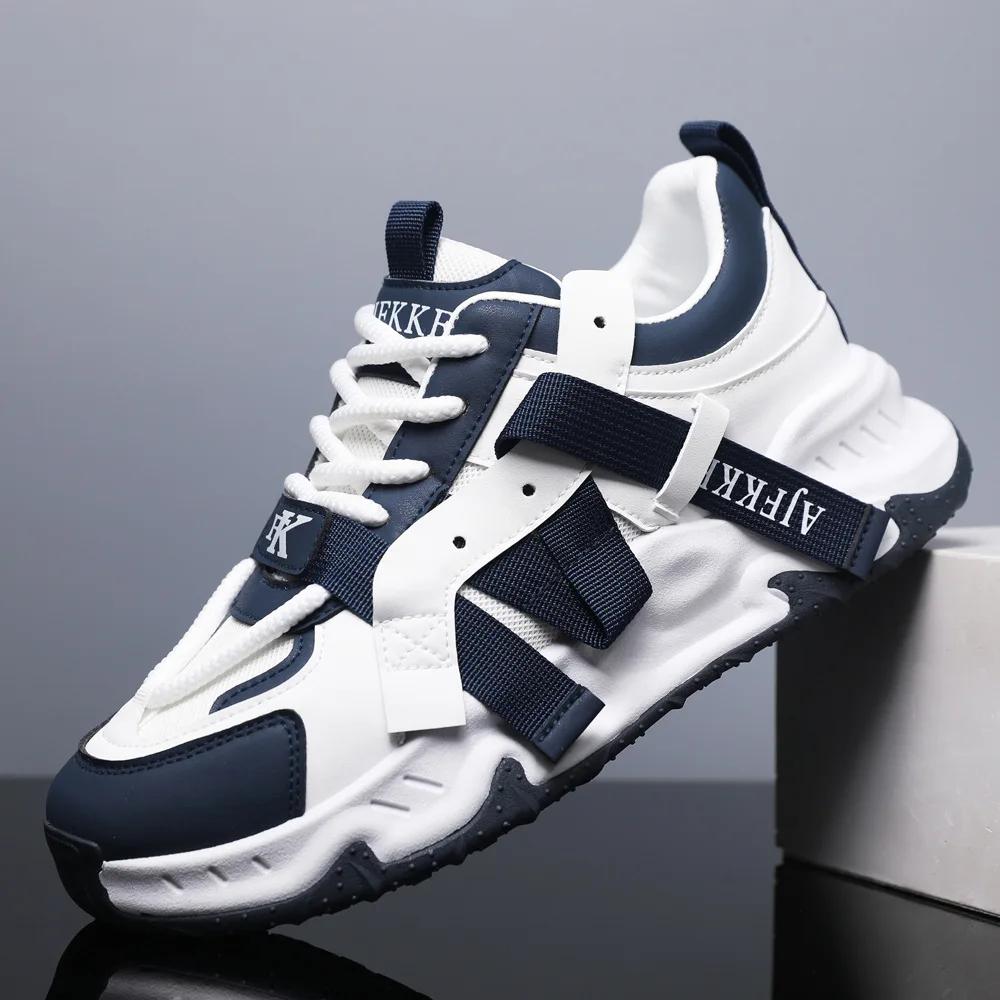 Fashion Fashion Trend Running Sneakers for Men Comfort Hard-wearing Athletic Shoes Outdoor Lace-up Tenis Masculino Summer Breathable