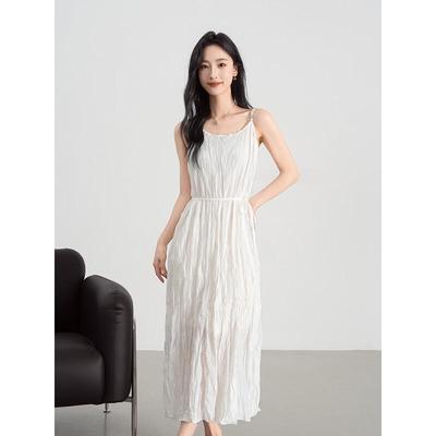 Aiyilian Women's Elegant Pleated Strapless Midi Dress