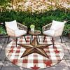 Pentagram pattern round rug,Carpet Rug for Living Room Bedroom Sofa Playroom Decor,Non-slip Floor Mat,Holiday Gifts and Birthday Gifts