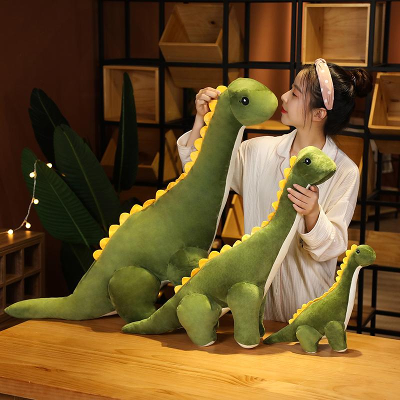 50Cm Cute Tanystropheus Dinosaur Plush Toy Stuffed Blue Green Pink Dino Cartoon Animal Plushie Birthday Gift