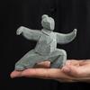 Scultura Tai Chi, Decorazione Compatta di Arti Marziali Kung Fu per Scrivania, Tavolino da Tè e Mensola per Curiosità, Animale da Tè Multifunzionale e Ornamento da Studioso