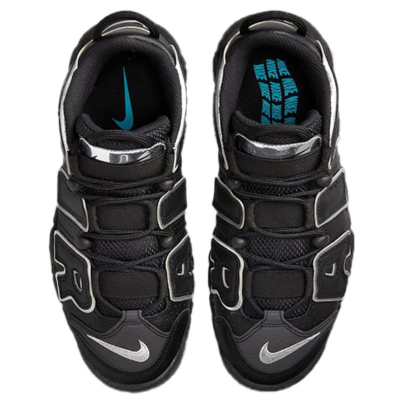 Nike Air More Uptempo 'Black Metallic Silver' Women's Vintage Basketball DQ0839-001