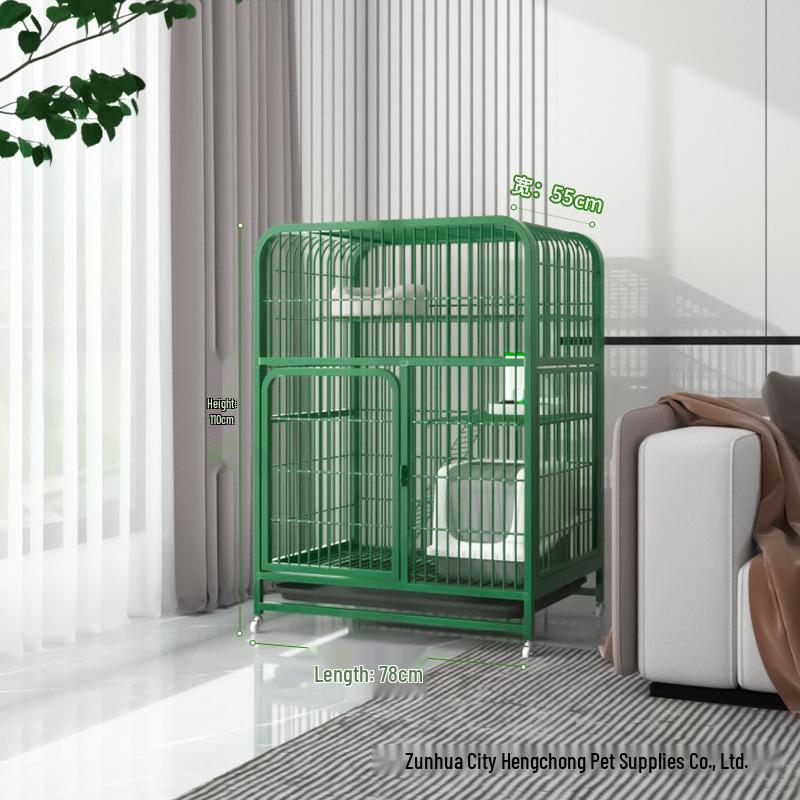 Extra-Large Multi-Layer Indoor Cat Villa with Integrated Toilet