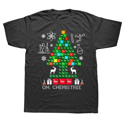 Funny Science Christmas T Shirt Oh Chemist Tree Chemistree Chemistry Cotton Short Sleeve Birthday Gifts Summer T-shirt Men