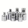 6pcs Ratchet Wrench Socket Converter Sleeve Head Adapter 1/2 "Big Fly To 3/8" Fly To 1/4 "Stainless Steel To 1/4" To 1/2 "To 3/8