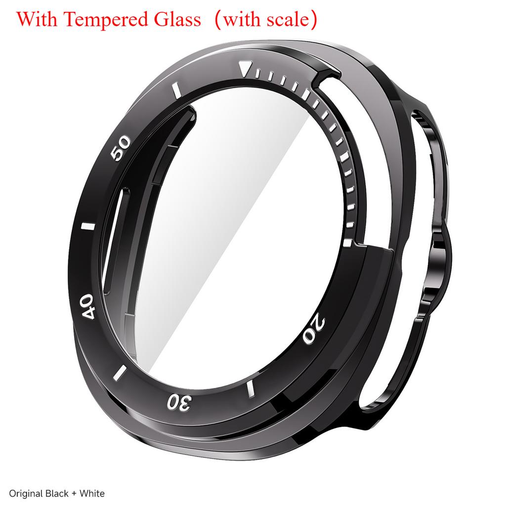 Protector Case For Samsung Galaxy Watch 8 Classic PC Hollowed Cover Protective Bumper Shell Tempered Glass Screen Accessories