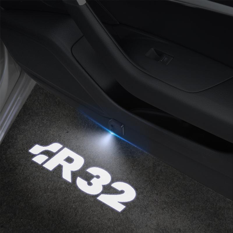 For R32 Sexy Girl Emblem MK3 MK4 MK5 MK6 MK7 tiguan Touran Car Door Light Welcome Lamp Wireless Laser Projector Auto Decoration