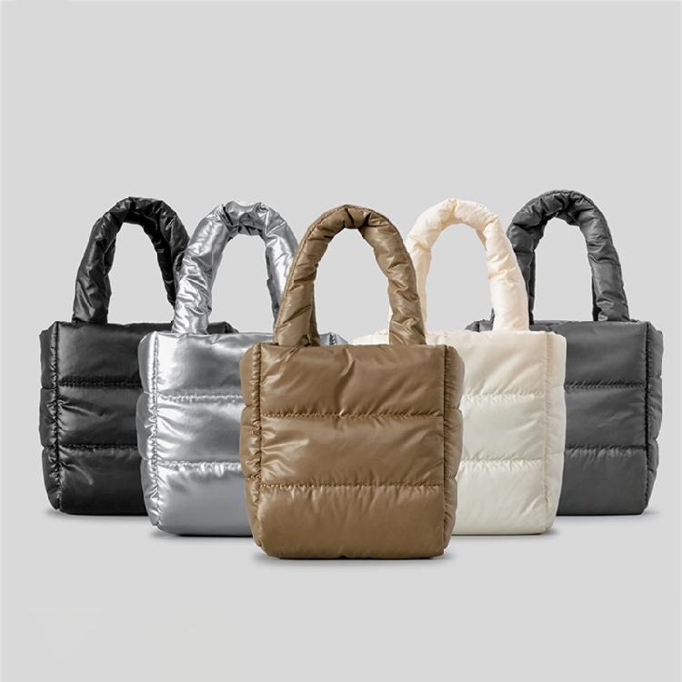 Fashion Large Tote Puffer Shoulder Bag Stylish and Spacious Handbag for Women