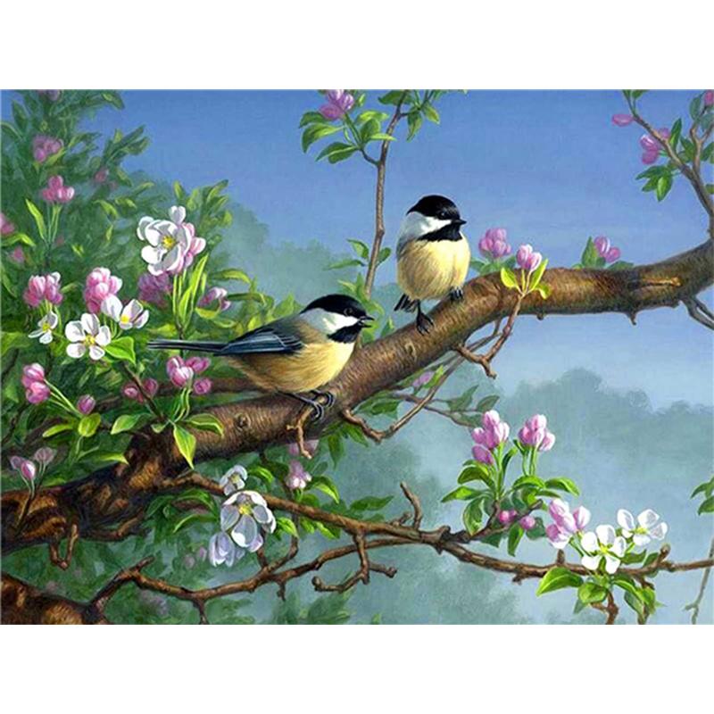 

Повний дриль Алмазний живопис Птах Домашня прикраса Вишивка хрестом Вишивка Мозаїка Тварина Дерево Діамантове мистецтво Full Round 20x30CM