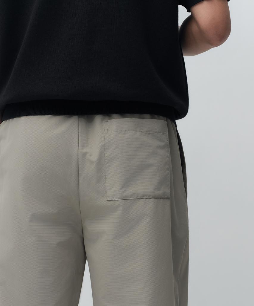 MUSINSA STANDARD Airy Dot Wide Elastic Waist Pants [Grayish Beige]