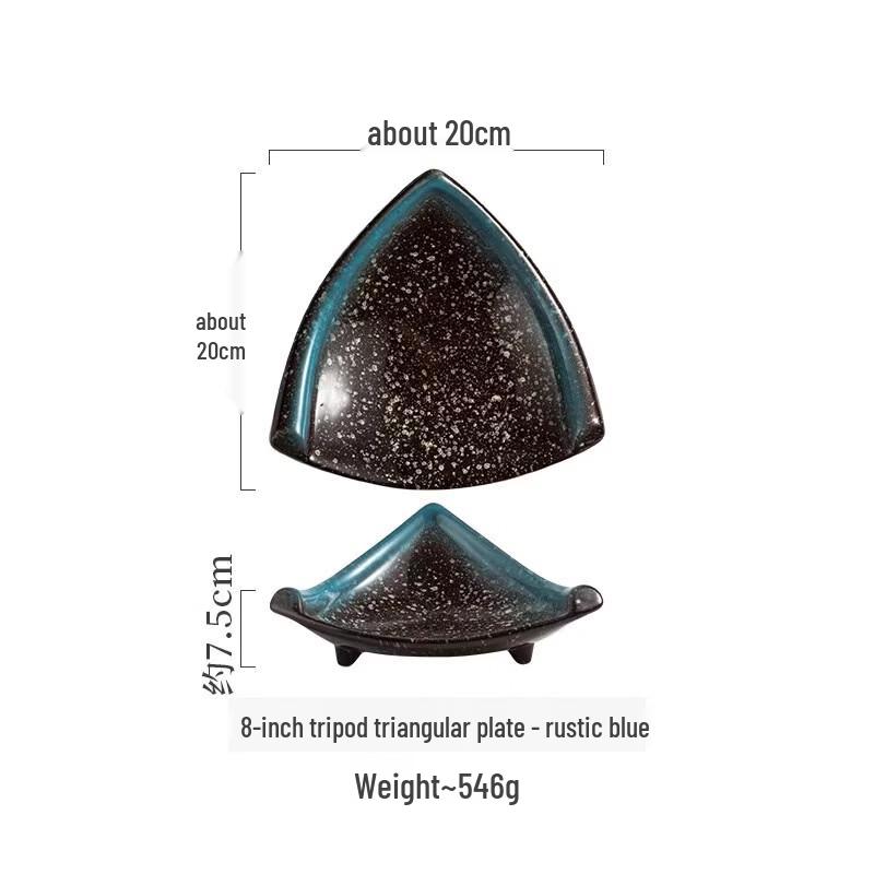 Zhi Shi Irregular Triangle Dining Plate