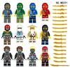 8083 Ninja Children Small Particles Assembled Building Block Toy Beard Master Wu Weapon Accessories Hong Kong