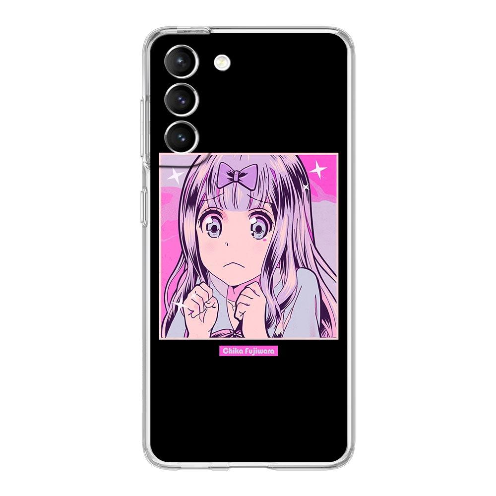 

Чехол для телефона Chika Fujiwara Kaguya-sama Love Is War для Samsung S22 5G S20 Ultra S21 FE 5G S10E S9 S8 S10 Plus Note 20 Clear Cover Note 10 Plus