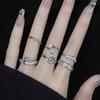 Diamond Zir*****Pening Simple Niche Design Cold Wind Light Luxury High Sense Ring Women