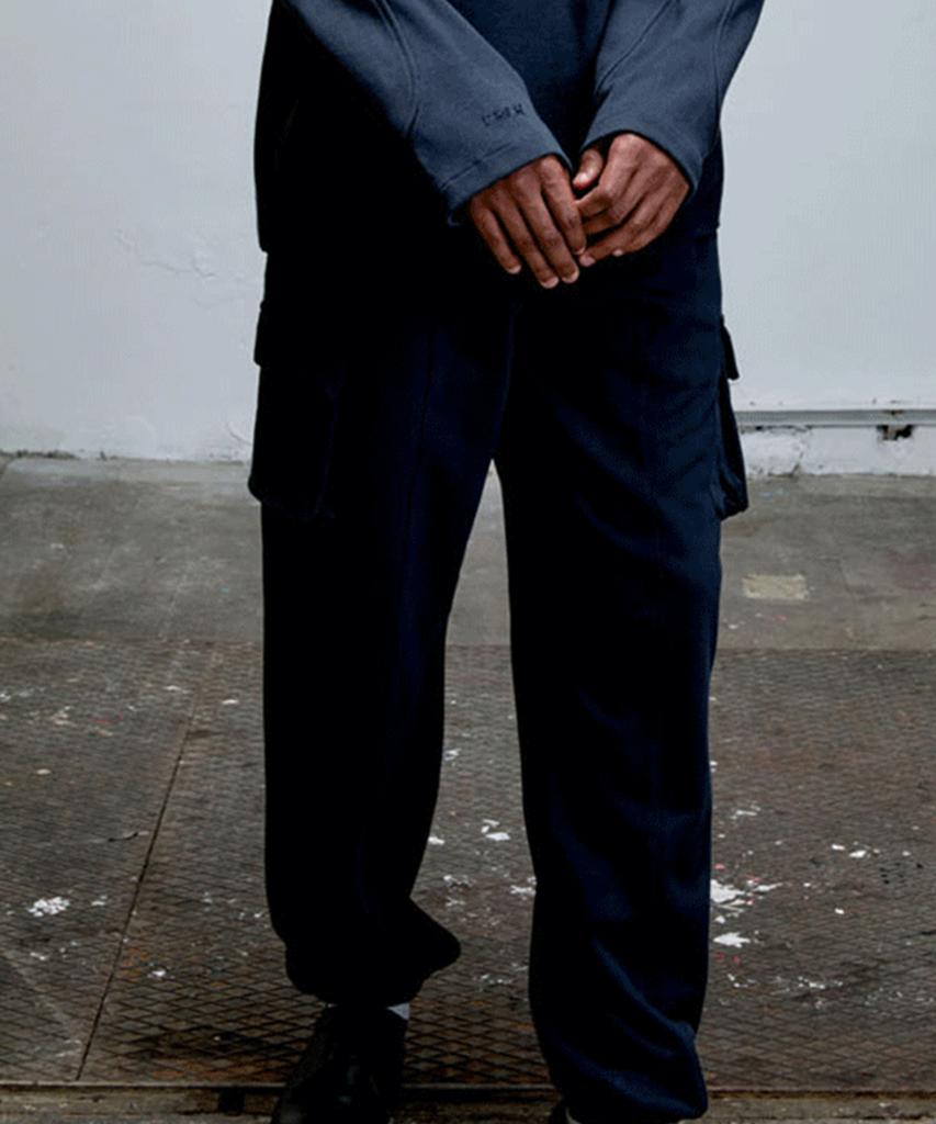 ERER Sweat Cargo Pants Navy