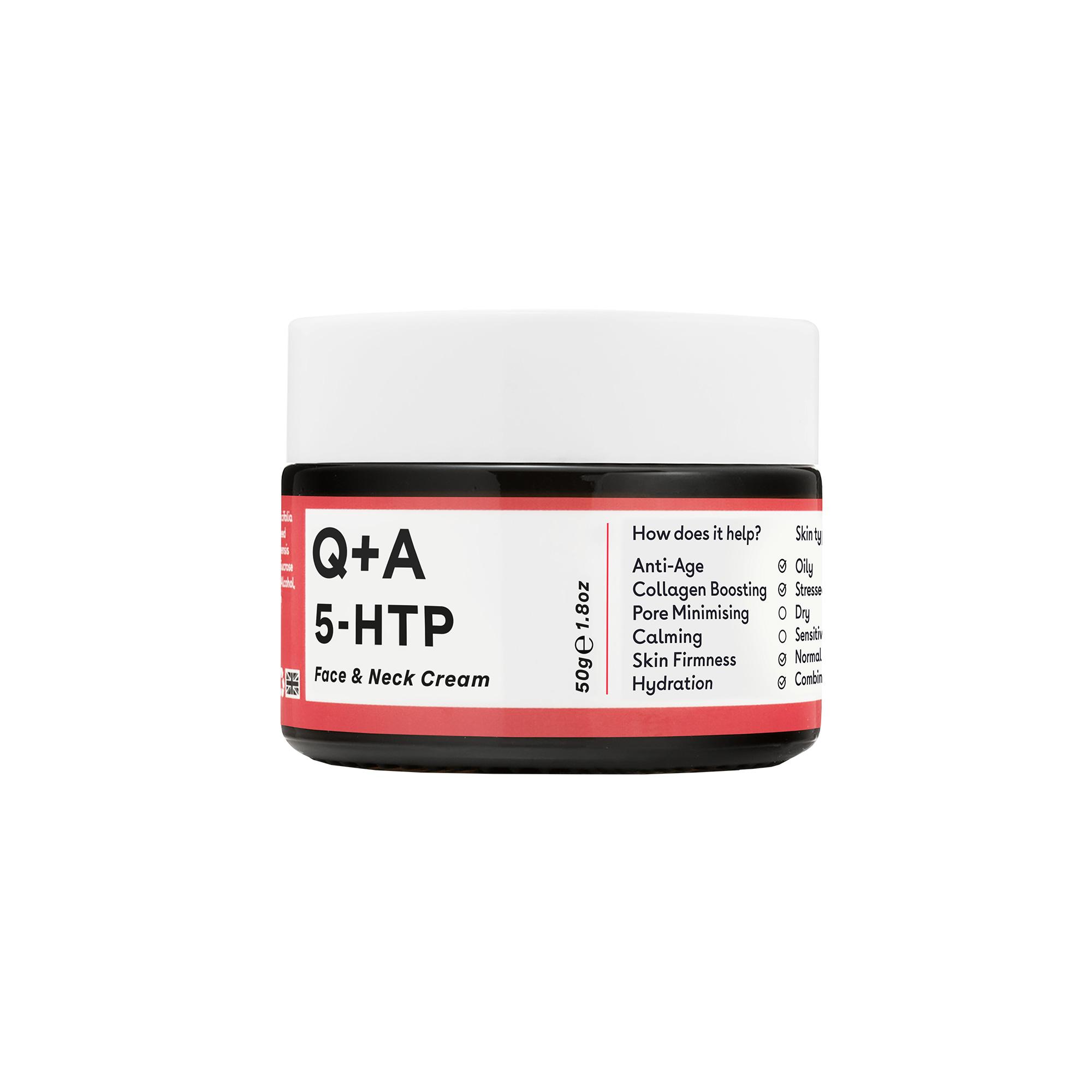 

Q+A - 5-HTP Face&Neck Cream, 50g - ujędrniający krem do twarzy i szyi z suplementem 5-HTP