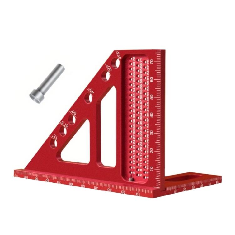 Multiple Angles Aluminum Measuring Ruler Accurate Woodworking Square Protractors Upgrades for DIY Enthusiasts & Professional