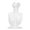 Resin Bust Display Stand Pendant Half Face Earring Display Mannequin Display Holder Organizer White