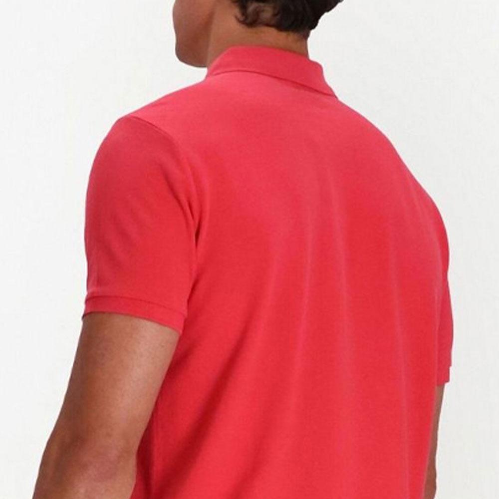 Polo Ralph Lauren SS23 Solid Logo Printed Short Sleeve Polo Shirt Men Tops Red 710680784-278