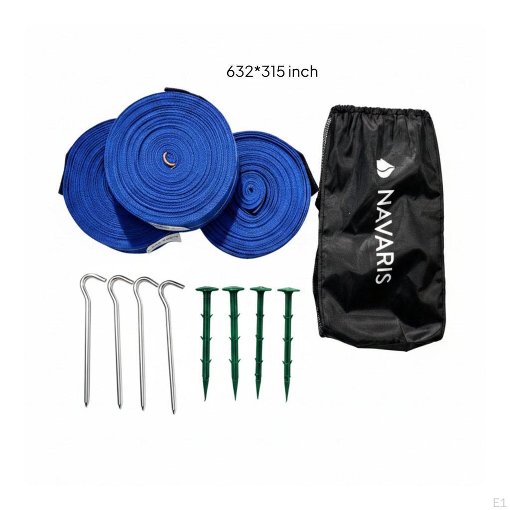 Volleyball Court Marker Set Outdoor Use Beach Perimeter Lines Highly Visible Mobile