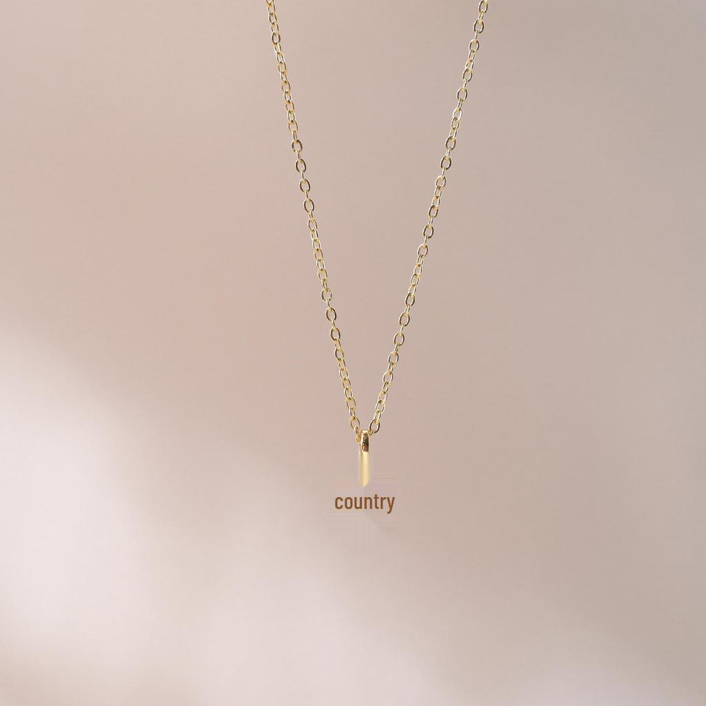 Collana con ciondolo pietra portafortuna di dicembre: Design Quadrato e a Goccia con Catena in Rame Placcato Oro 18K.