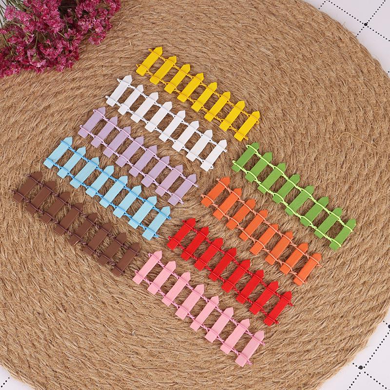 5 Stück Miniatur Kleiner Holzzaun DIY Feengarten Mikro Puppenhaus Tore Deko