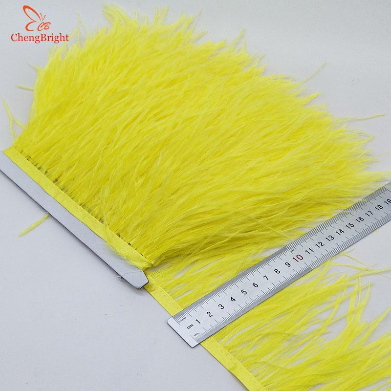 FeatherChengBright High Quality 10Yards Mint Green Ostrich Feather Ribbon Ostrich Feathers Trim Fringe Clothing Decoration