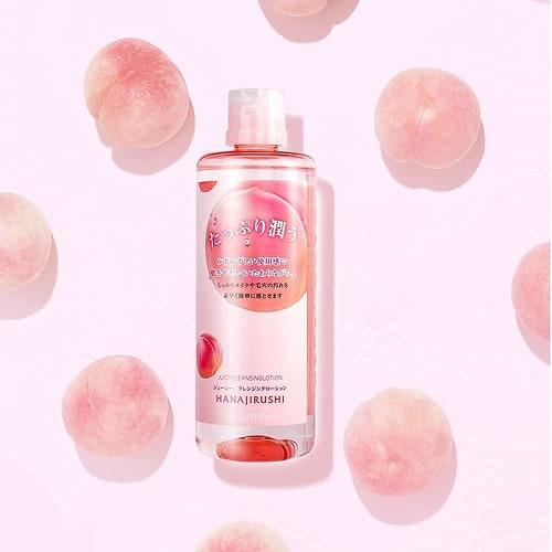 Hanajirushi Moisturizing Cleansing Water Peach Scent 380ml Water Cleansing [No need for double face wash/Sensitive skin/Point makeup] Wipe-off makeup