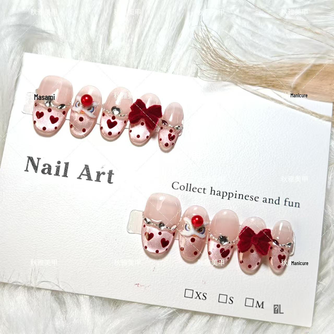 

Xin Yue Танец льва Ручная работа Наклейки для нейл-арта «Кошачий глаз» - Дизайн светотерапии Extra Small XS