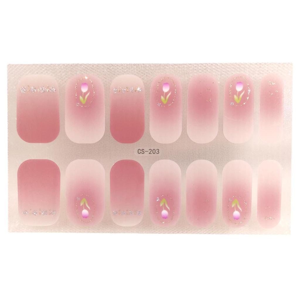 Waterproof Long-Lasting No-Bake 3D Gel Nail Stickers - Removable & Wearable Full-Cover Nail Polish Patches for Women