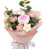 Fertiger gehäkelter Blumenstrauß Gestricktes Garn Künstlicher Blumenkranz Geschenk für Mutter Jahrestag Thanksgiving-Tag