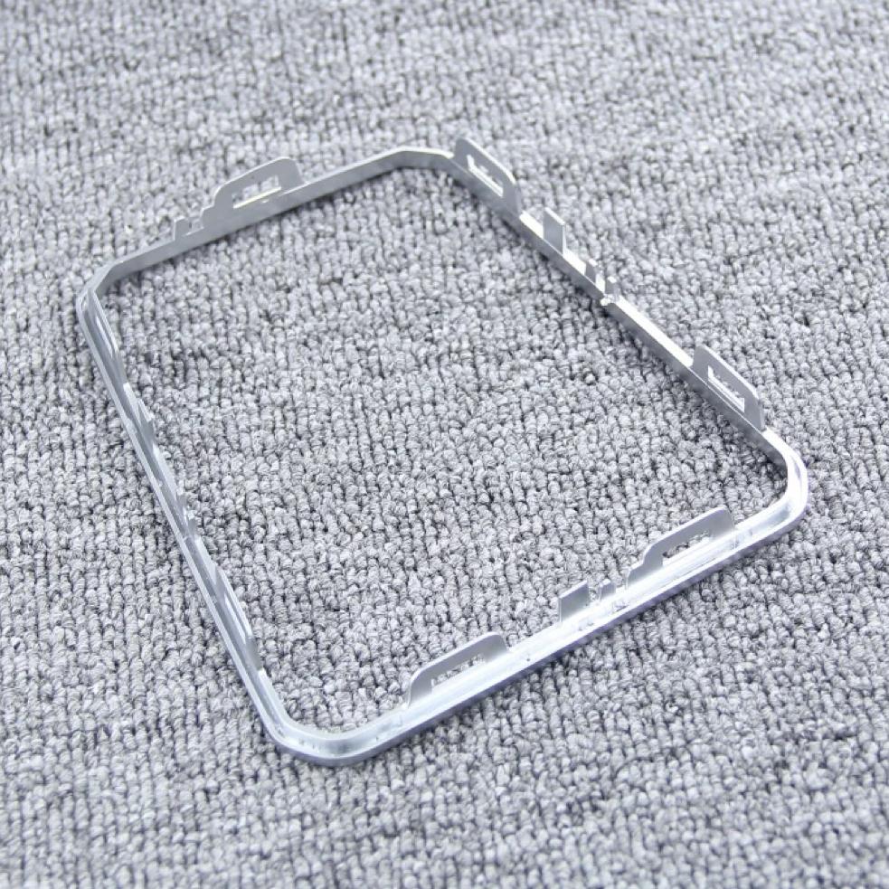 Automatic Car For Volkswagen Passat B8 2016-2018 Gear Shift Knob Stick Pen Lever Shifter Gaiter Boot Collar Silver Frame Cover