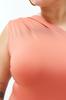 Women's Style Plus Size Cinnamon Asymmetric Collar Knitted Body with Snaps at the Bottom