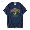 Don Broco Bedford Dinosaur T Shirt vintage Lavato grafico Traspirante uomo Alla moda Leggermente streetwear moda Unisex